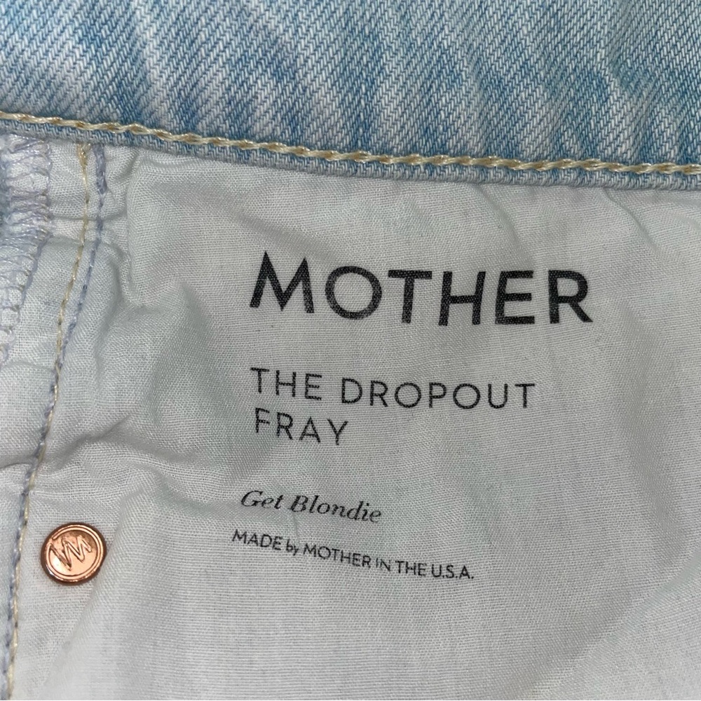 Mother the dropout fray distressed Jean size 26/L26 - Picture 8 of 13